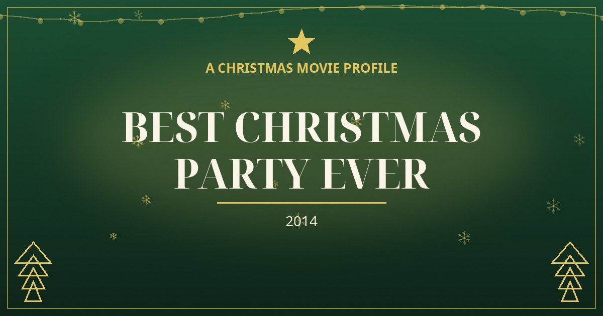 Best Christmas Party Ever — original designed title card art