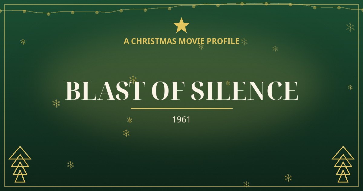 Blast of Silence — original designed title card art