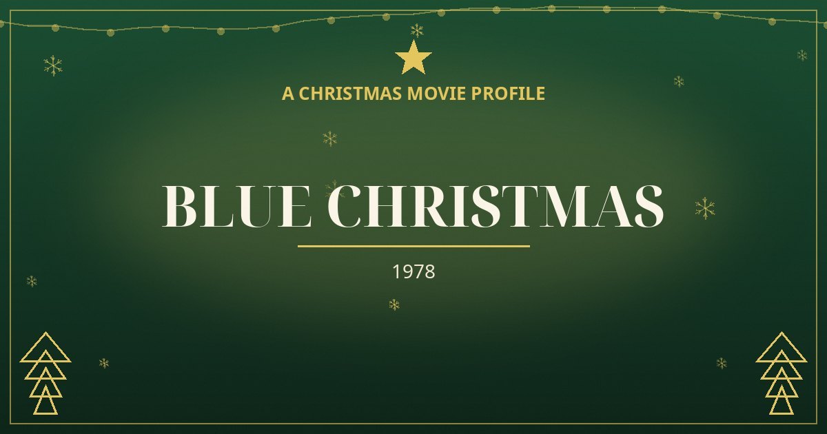 Blue Christmas — original designed title card art