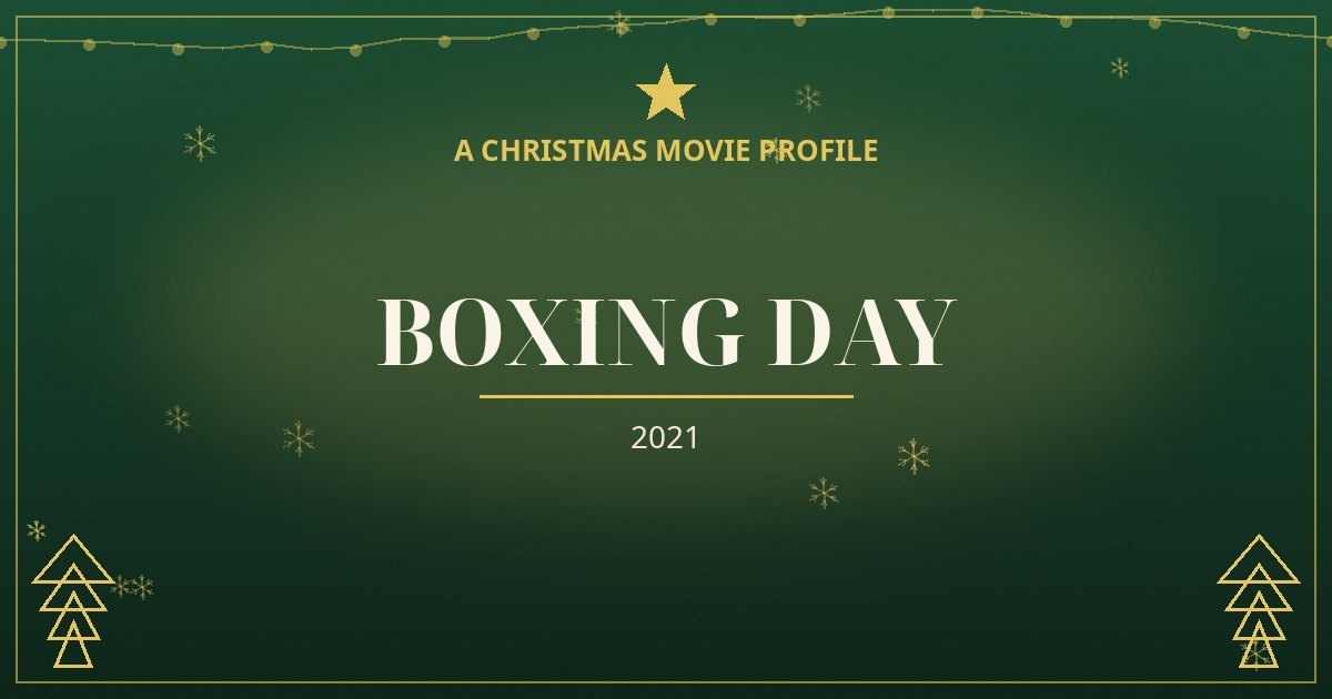Boxing Day — original designed title card art