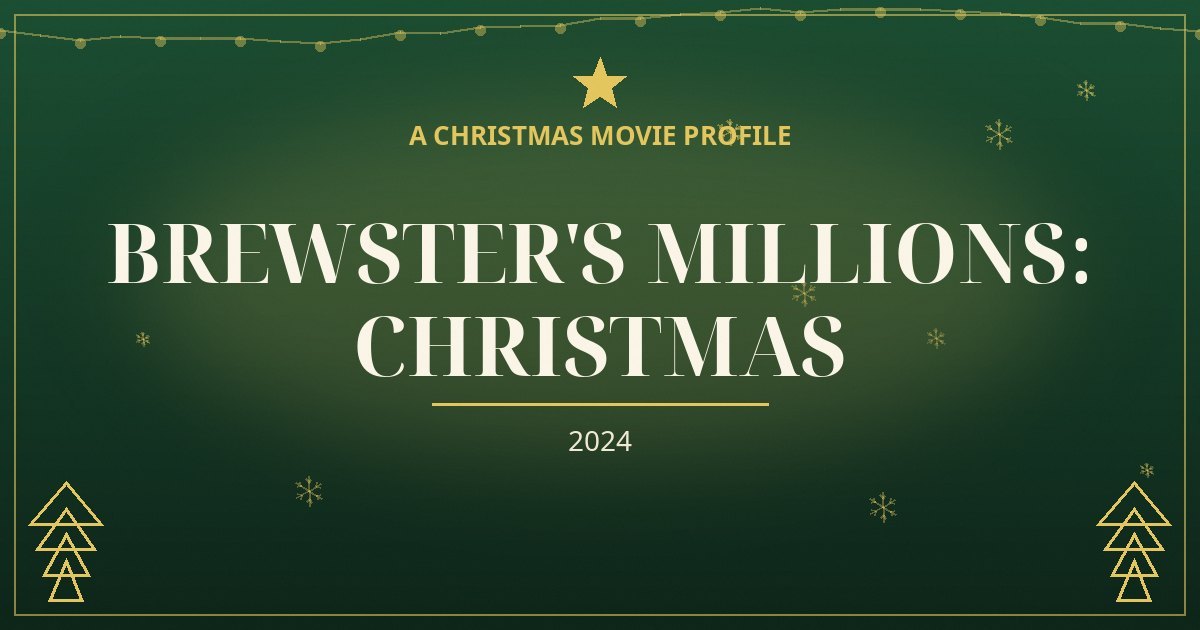 Brewster's Millions: Christmas — original designed title card art