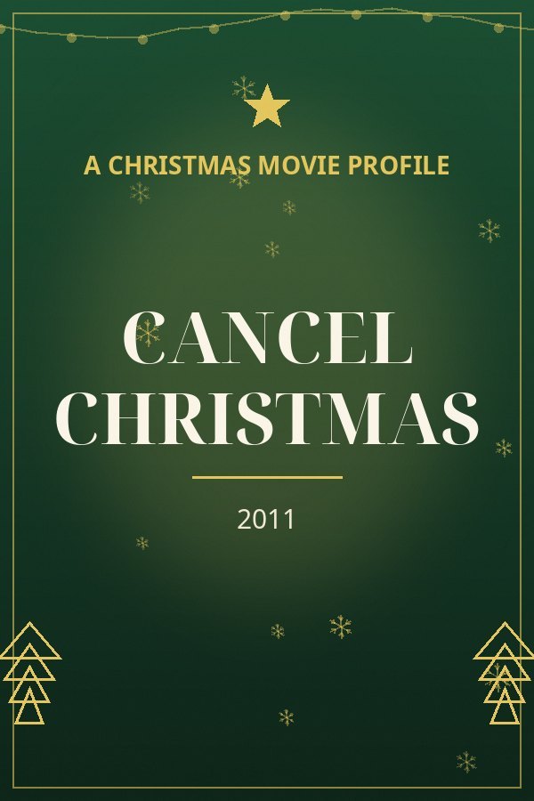 Cancel Christmas — designed title card art
