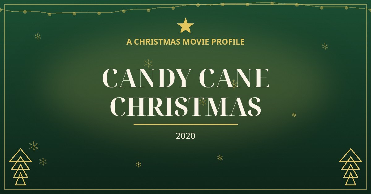 Candy Cane Christmas — original designed title card art