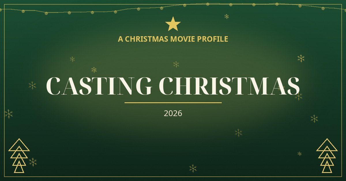 Casting Christmas — original designed title card art