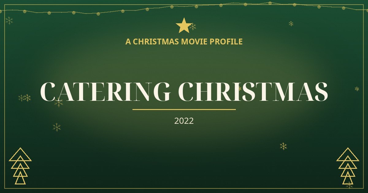 Catering Christmas — original designed title card art