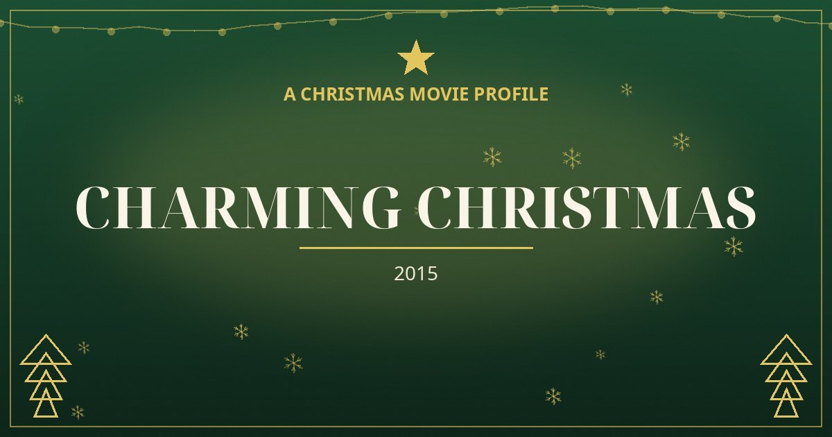 Charming Christmas — original designed title card art