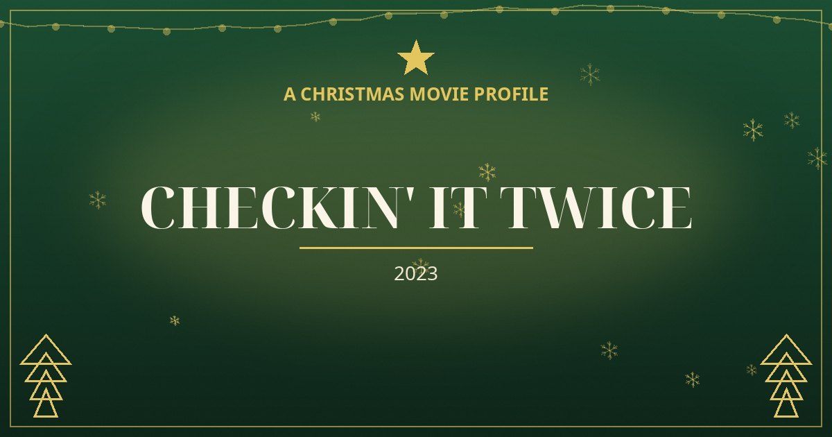 Checkin' It Twice — original designed title card art