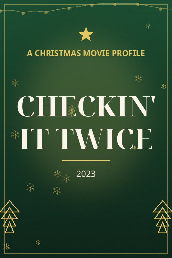 Checkin' It Twice — designed title card art