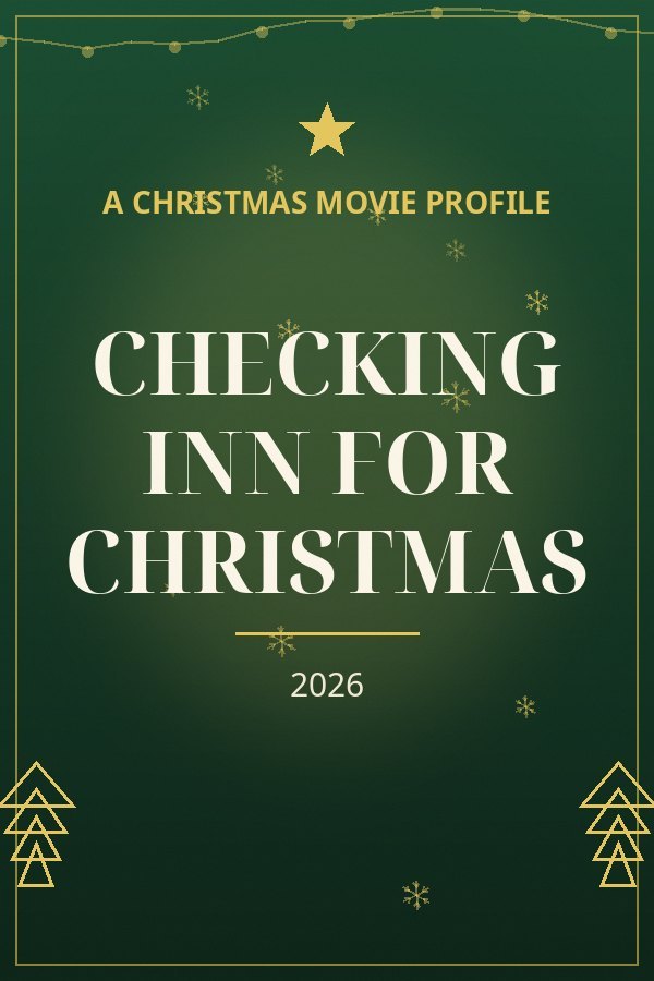 Checking Inn for Christmas — designed title card art