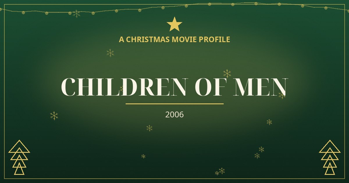 Children of Men — original designed title card art