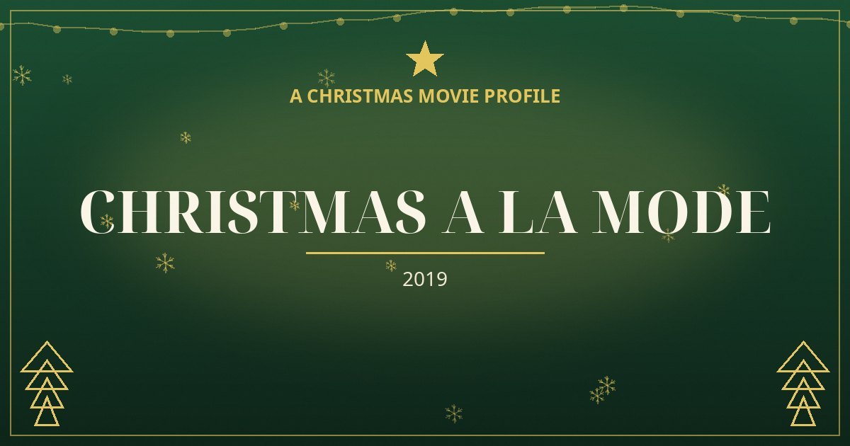 Christmas a la Mode — original designed title card art