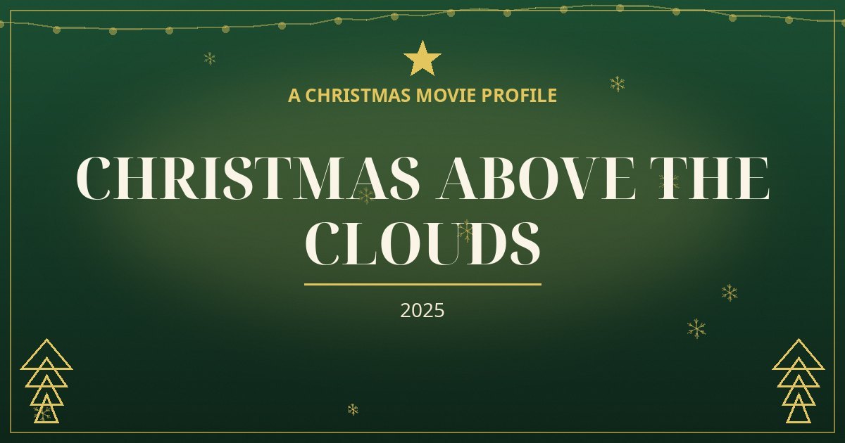 Christmas Above the Clouds — original designed title card art