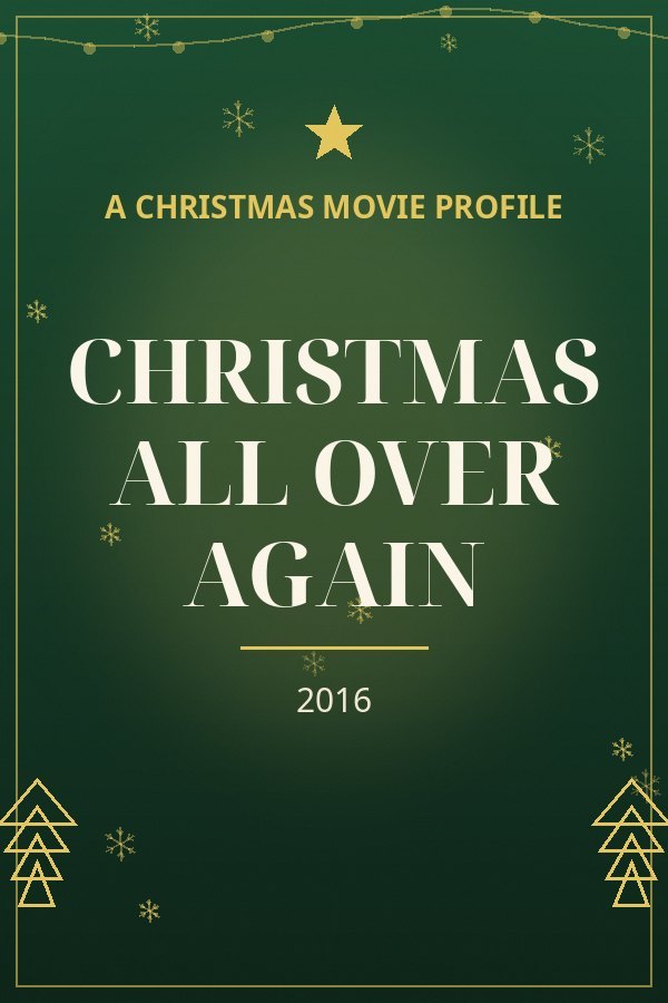 Christmas All Over Again — designed title card art