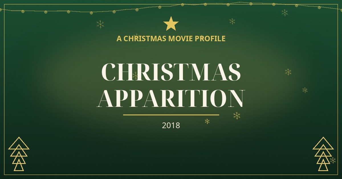 Christmas Apparition — original designed title card art