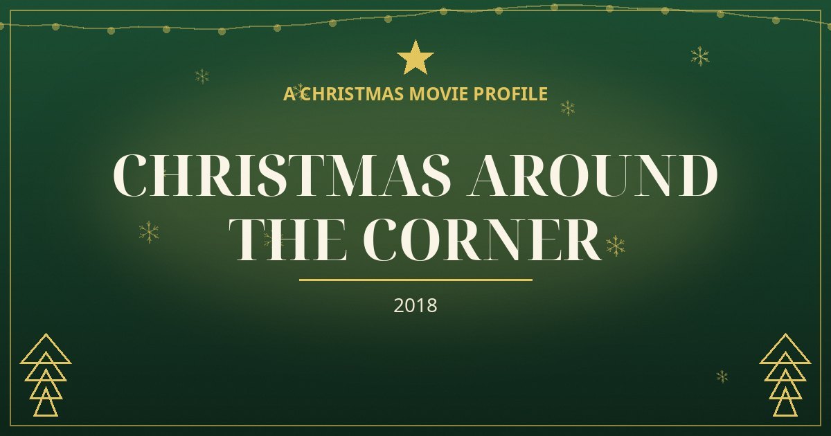 Christmas Around the Corner — original designed title card art