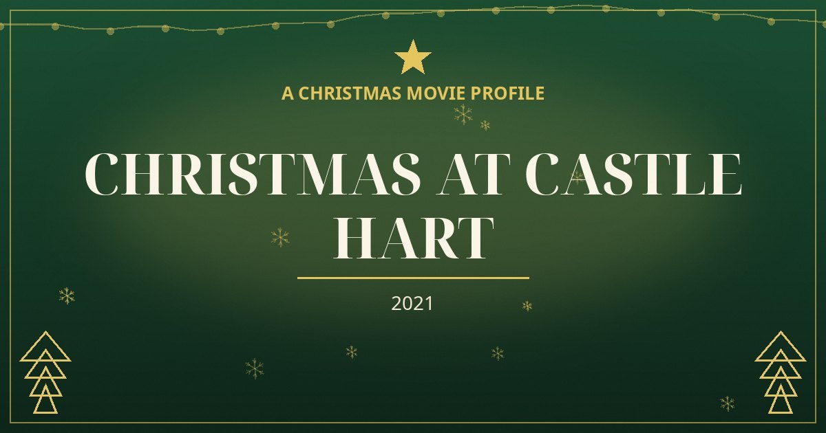 Christmas at Castle Hart — original designed title card art