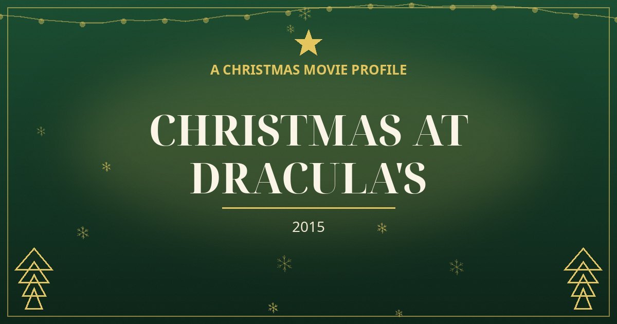 Christmas at Dracula's — original designed title card art