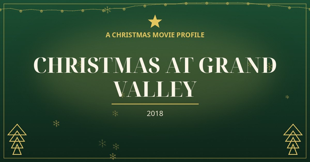 Christmas at Grand Valley — original designed title card art