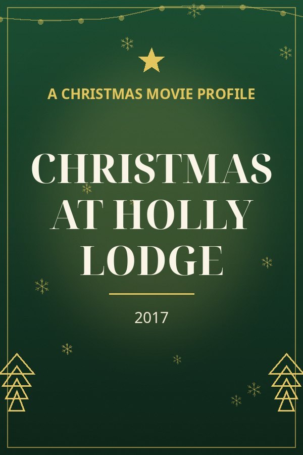 Christmas at Holly Lodge — designed title card art