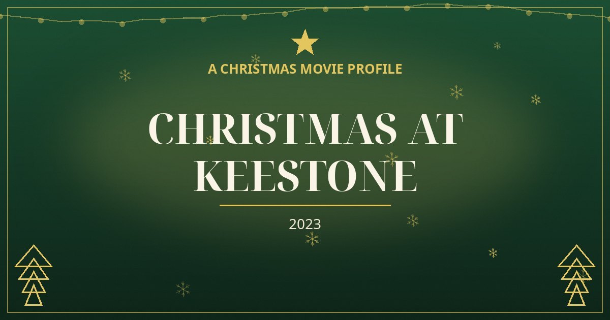 Christmas at Keestone — original designed title card art