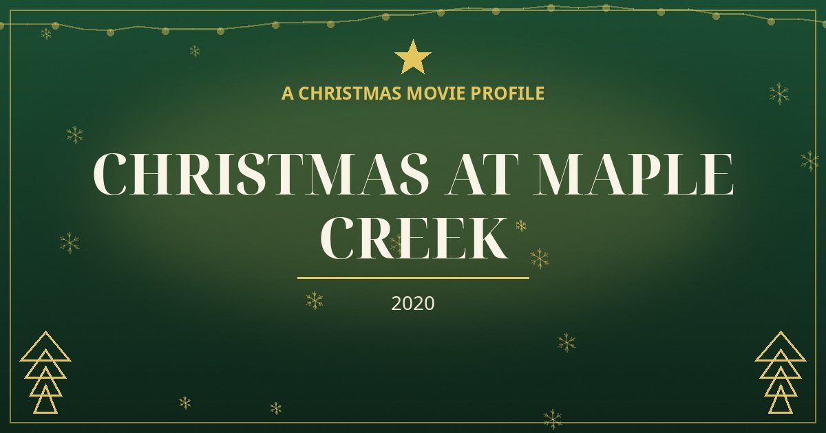 Christmas at Maple Creek — original designed title card art