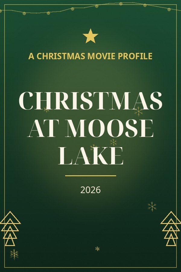 Christmas at Moose Lake — designed title card art