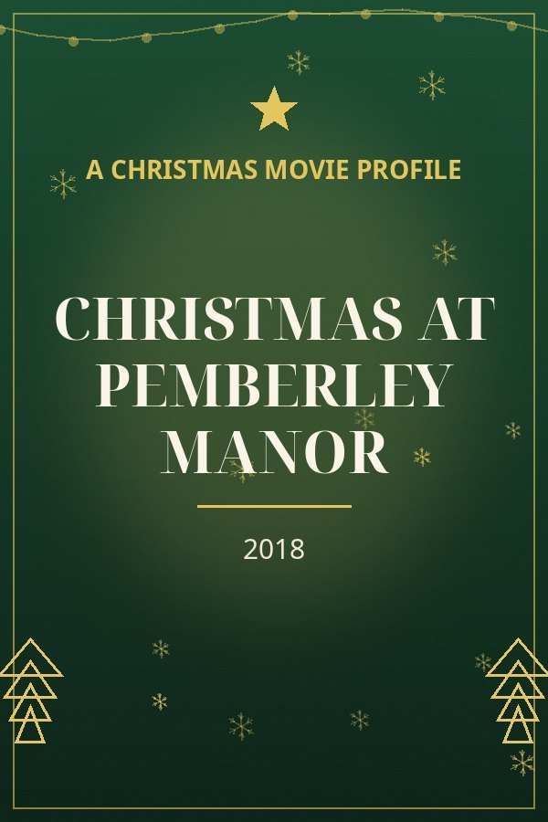 Christmas at Pemberley Manor — designed title card art