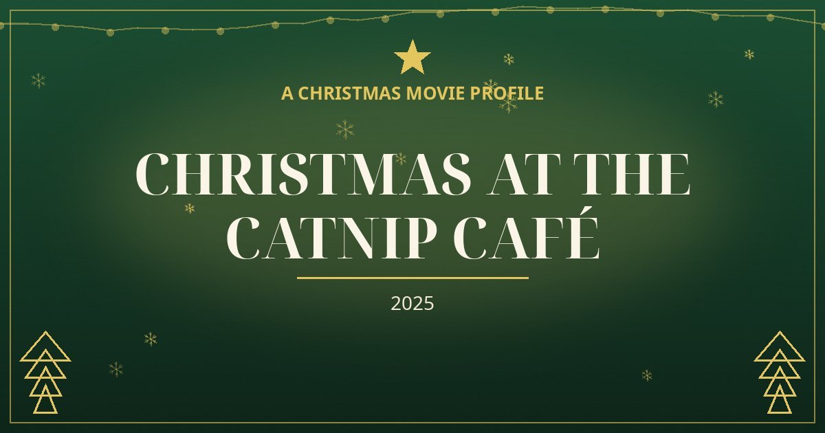 Christmas at the Catnip Café — original designed title card art
