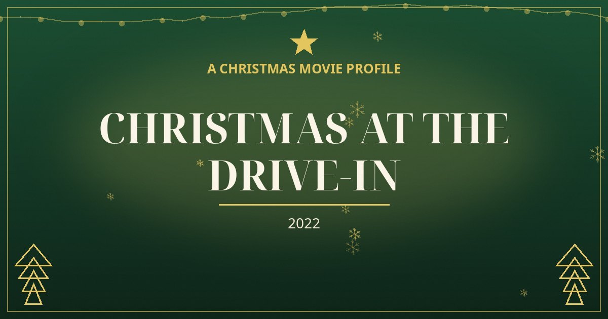 Christmas at the Drive-In — original designed title card art
