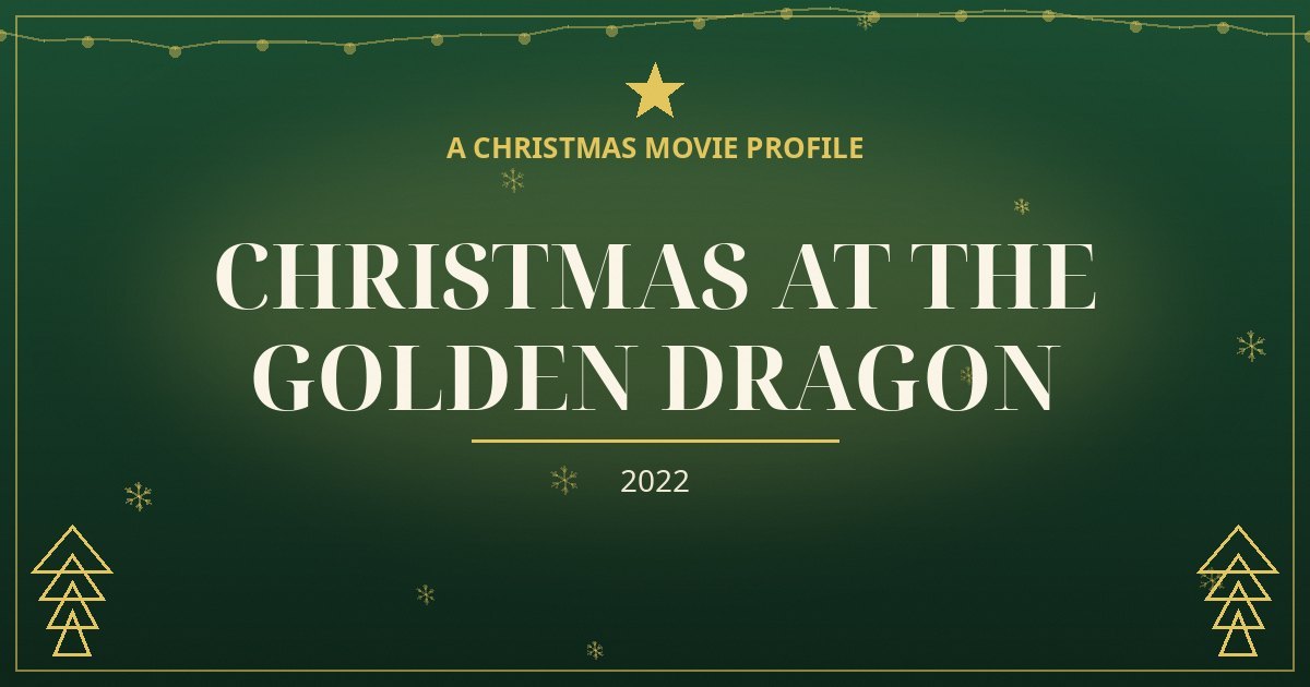 Christmas at the Golden Dragon — original designed title card art