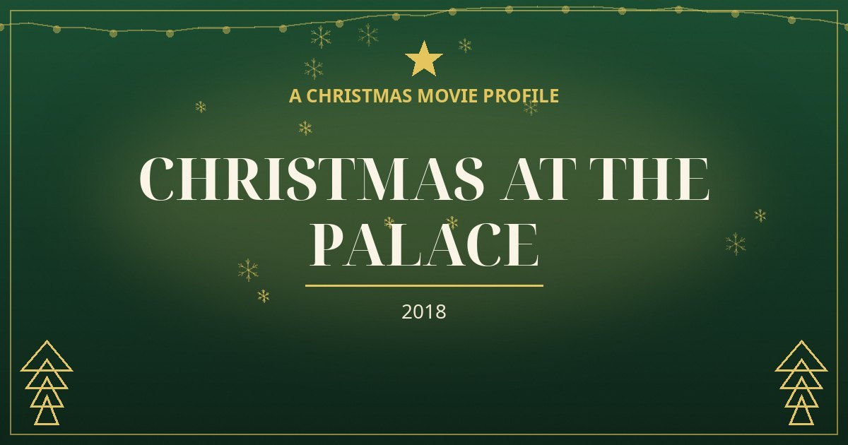 Christmas at the Palace — original designed title card art