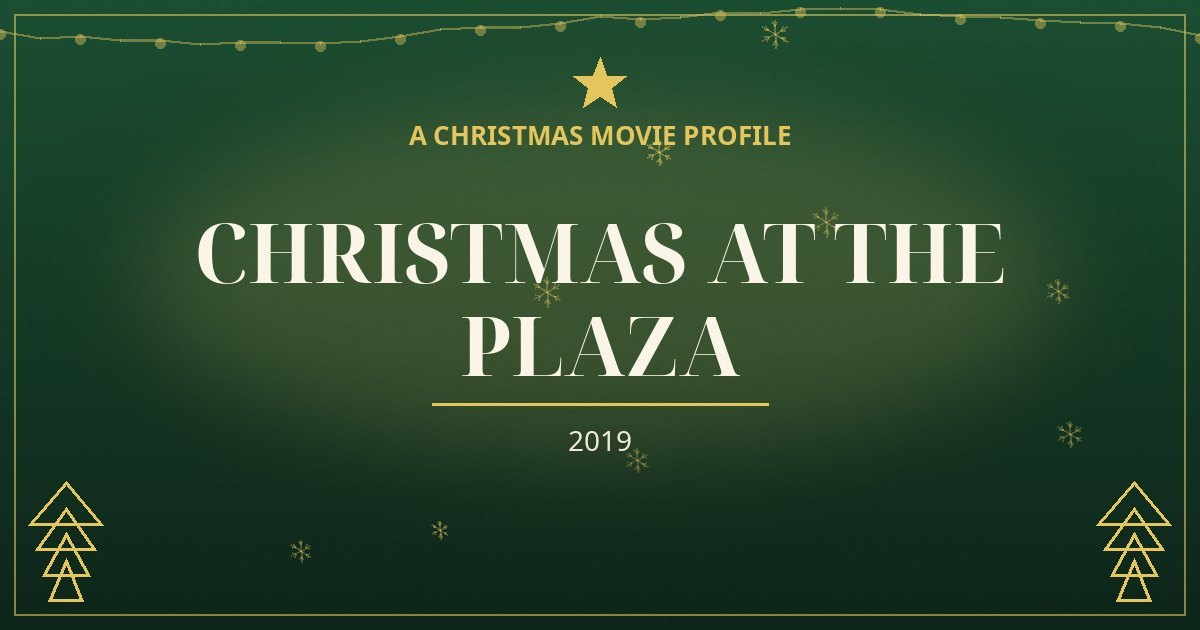 Christmas at the Plaza — original designed title card art