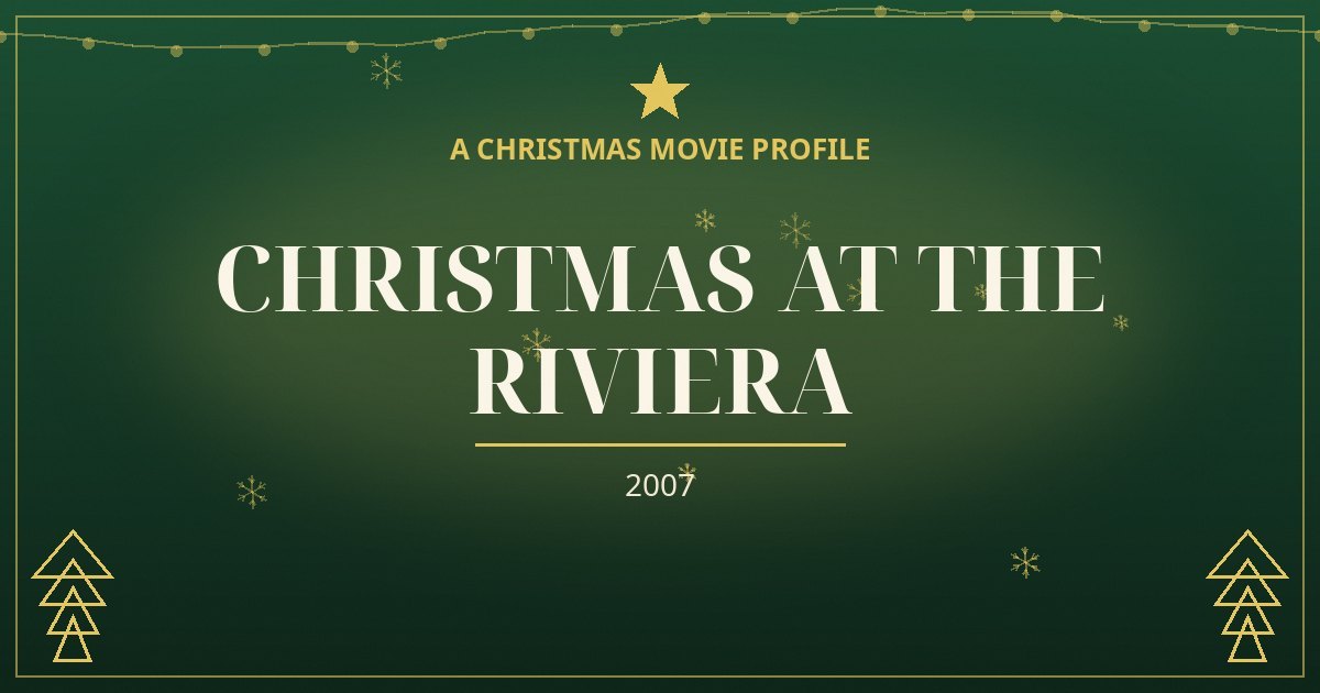 Christmas at the Riviera — original designed title card art