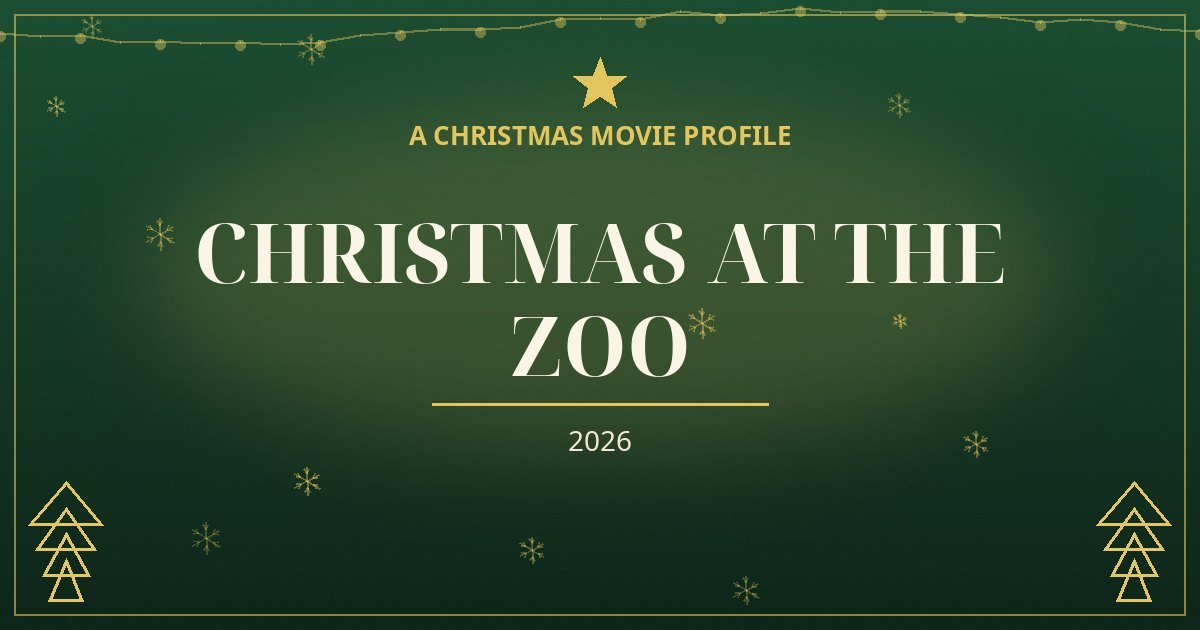 Christmas at the Zoo — original designed title card art