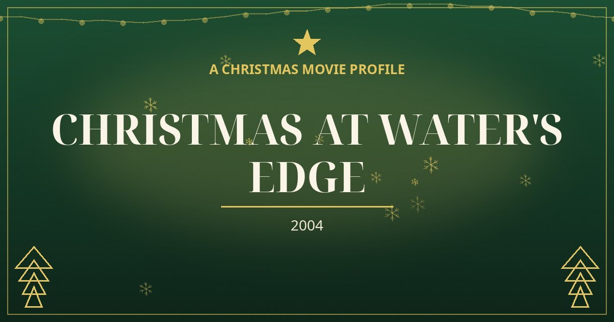 Christmas at Water's Edge — original designed title card art
