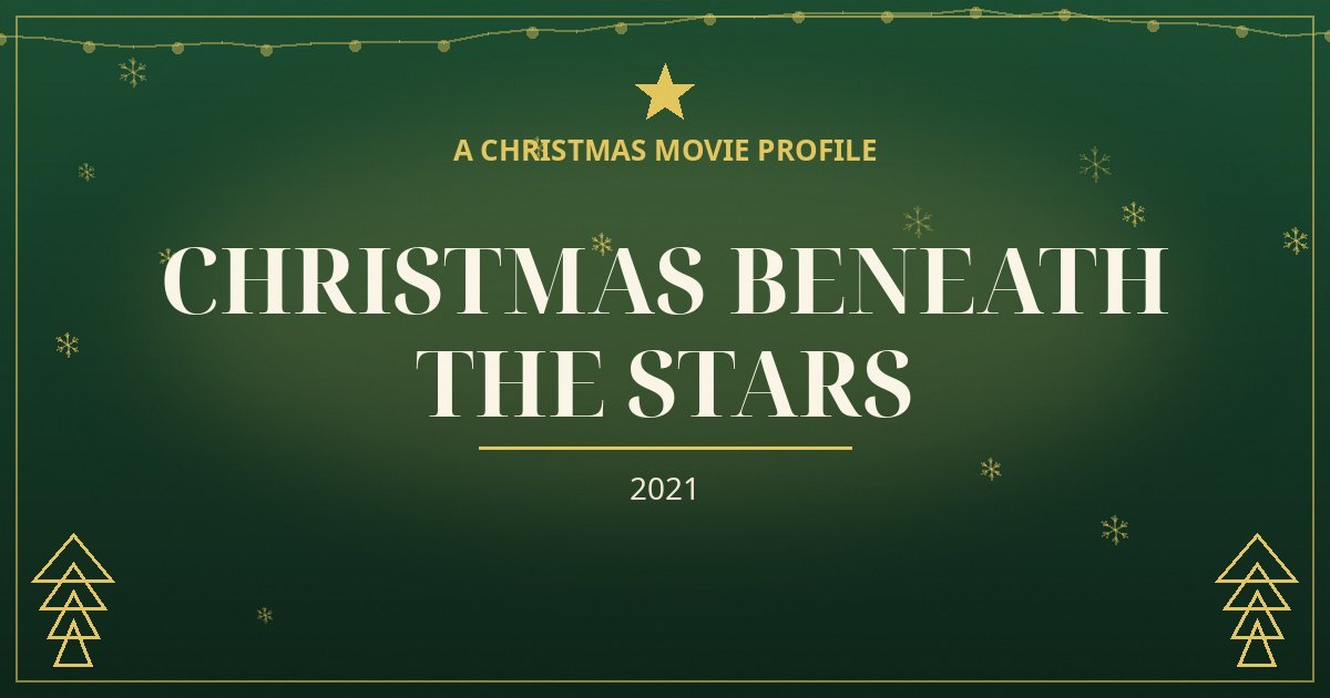 Christmas Beneath the Stars — original designed title card art