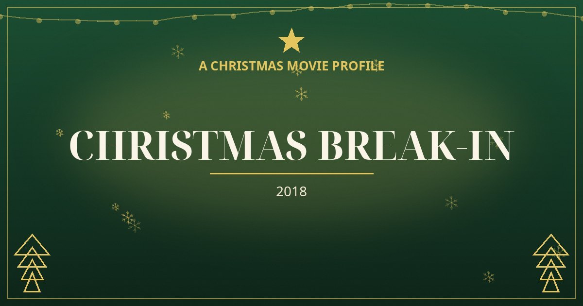 Christmas Break-In — original designed title card art