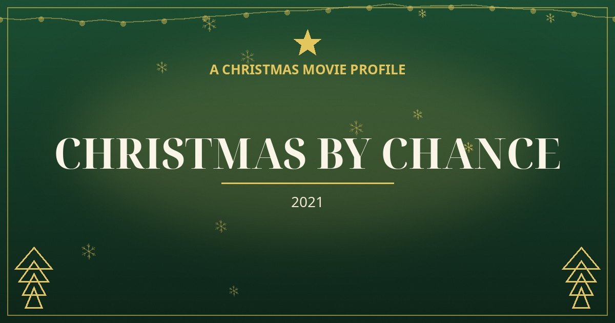 Christmas by Chance — original designed title card art