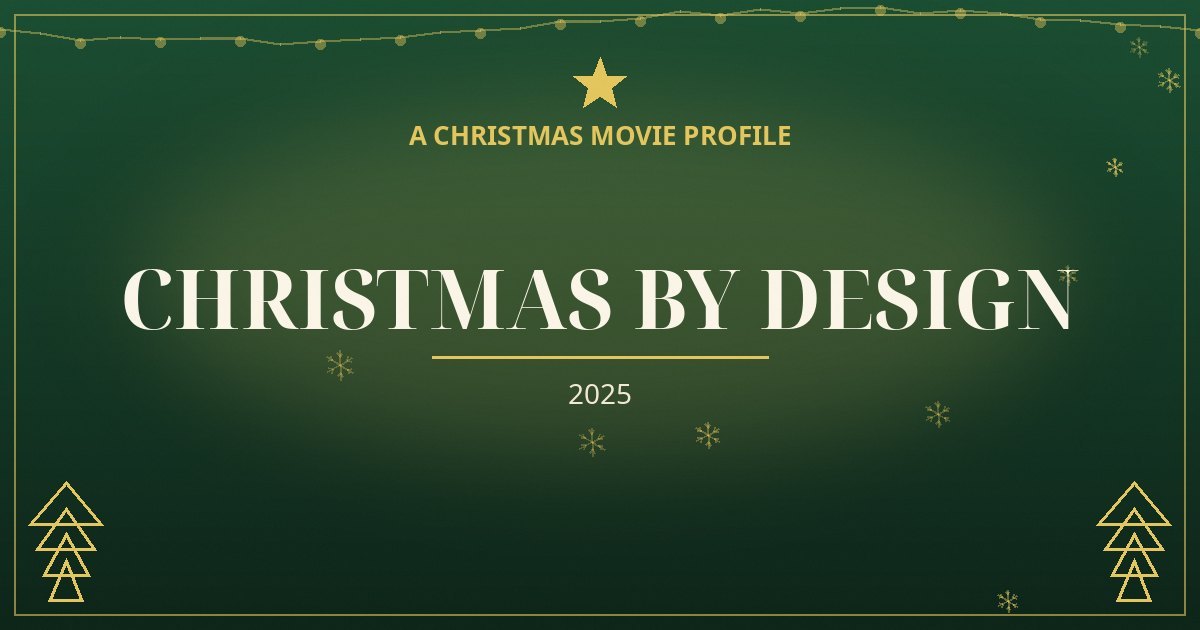 Christmas By Design — original designed title card art