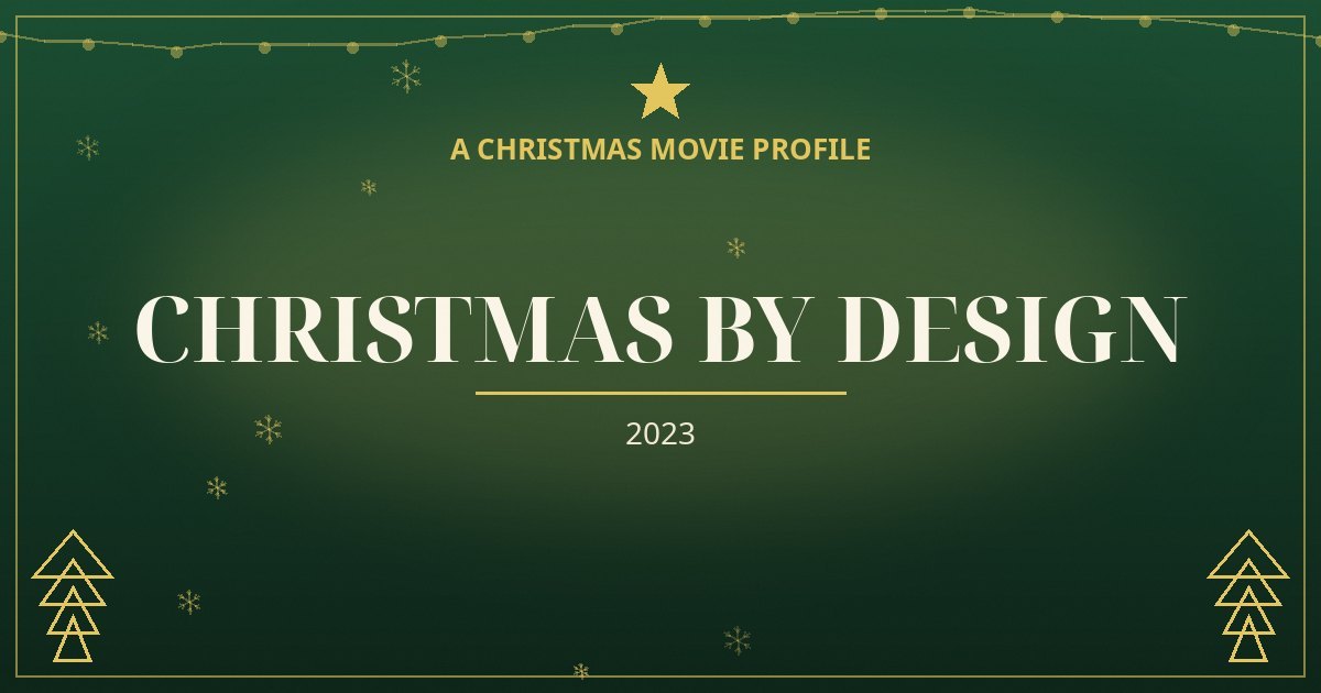 Christmas by Design — original designed title card art