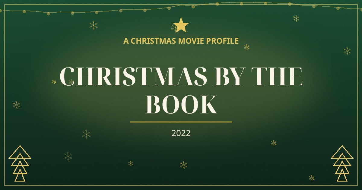 Christmas by the Book — original designed title card art
