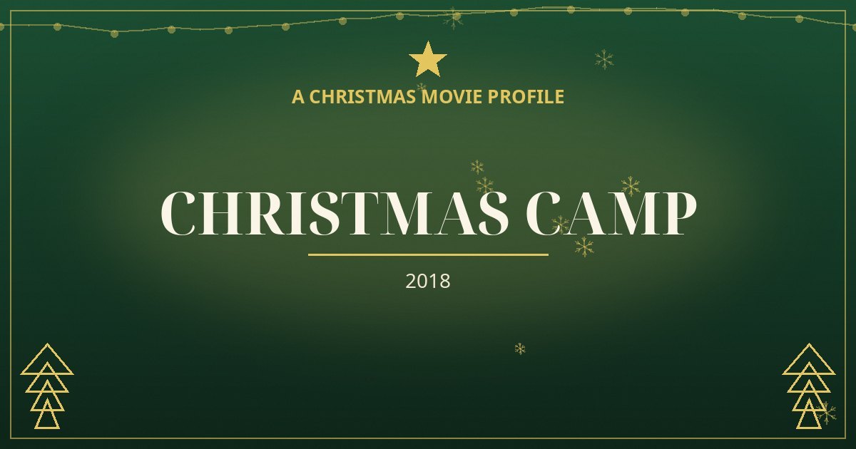 Christmas Camp — original designed title card art