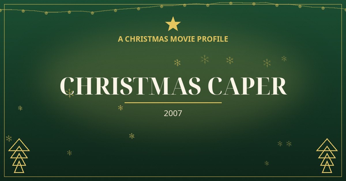 Christmas Caper — original designed title card art