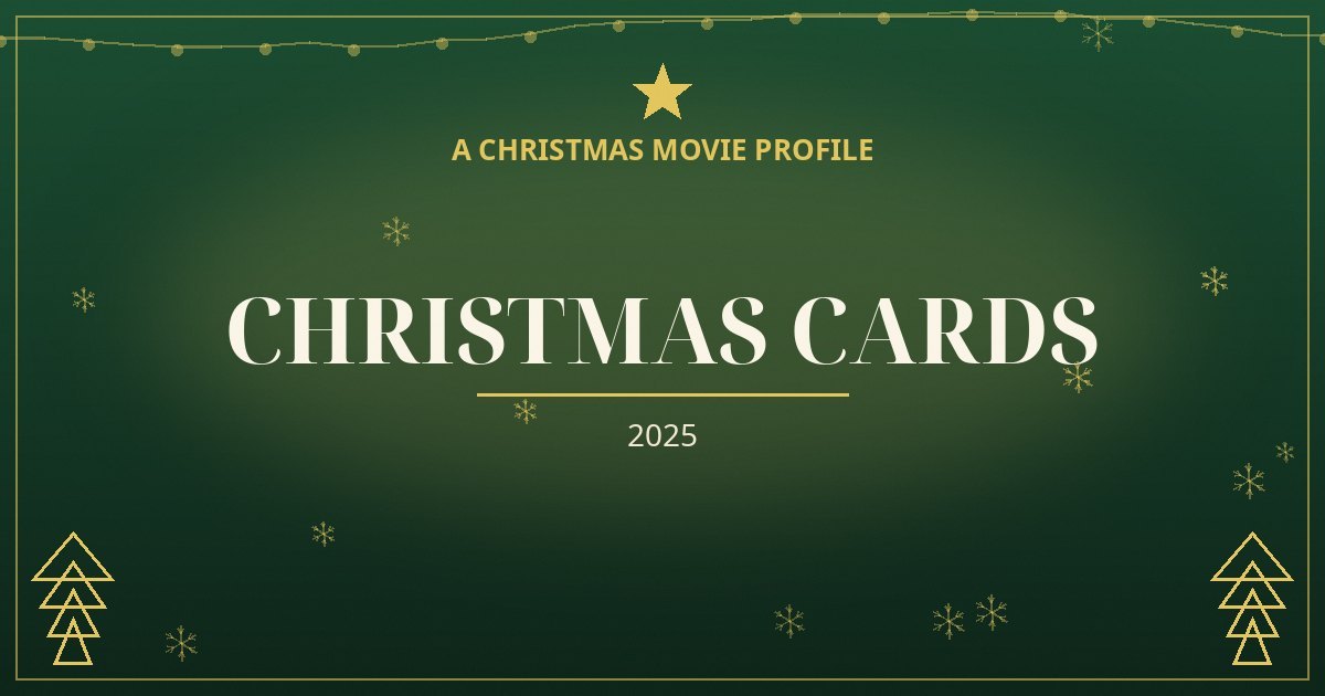 Christmas Cards — original designed title card art