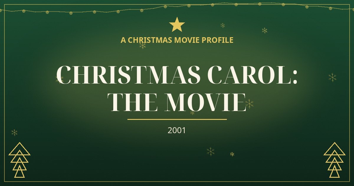 Christmas Carol: The Movie — original designed title card art