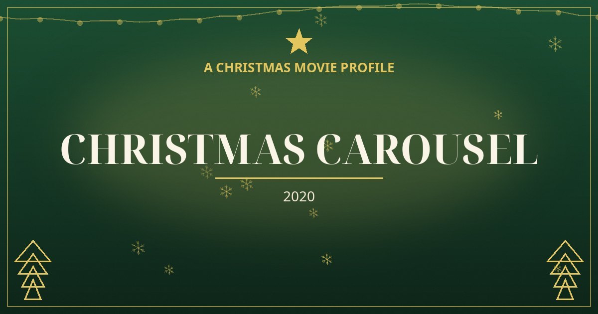 Christmas Carousel — original designed title card art