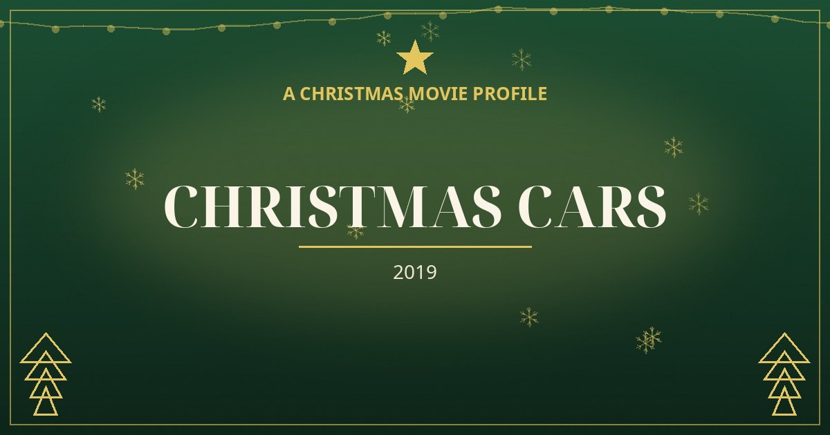 Christmas Cars — original designed title card art