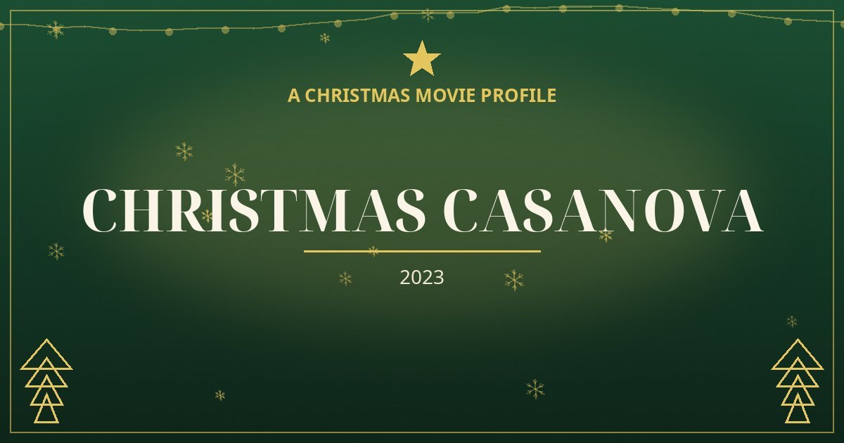 Christmas Casanova — original designed title card art