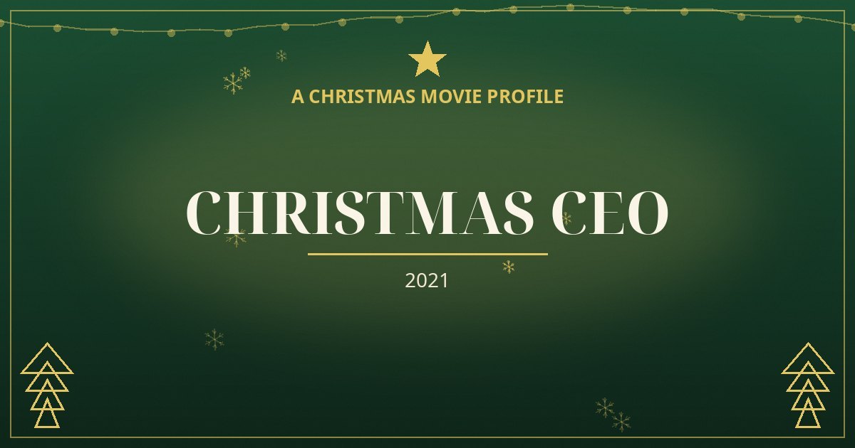 Christmas CEO — original designed title card art