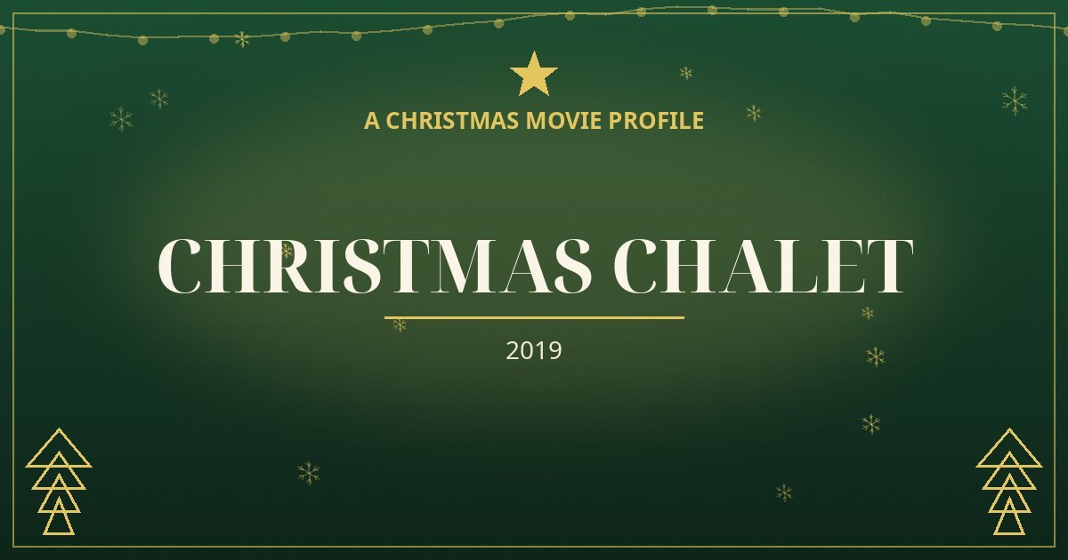 Christmas Chalet — original designed title card art